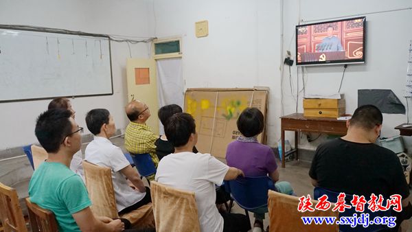 省基督教两会组织全体驻会同工及圣经学校教职工观看“庆祝中国共产党成立100周年大会”实况直播(图5)